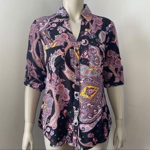 EXPRESS | Black Paisley Pattern Portofino